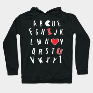 A B C D Teacher Valentine Day Hoodie